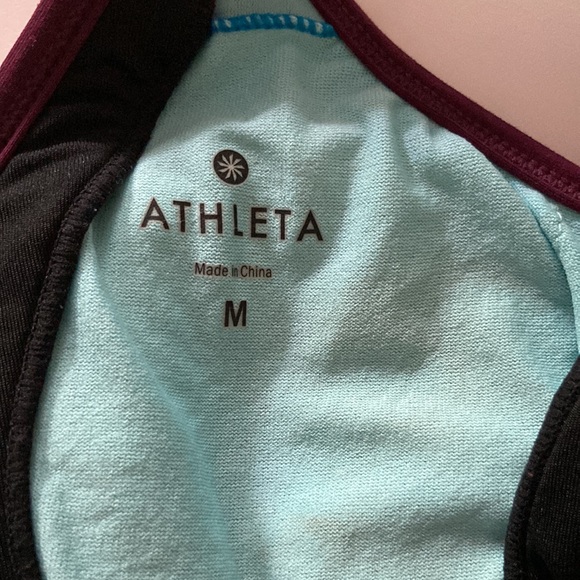 Athleta Aztec Print Cinch-Side Tankini Swim Top - Picture 8 of 9